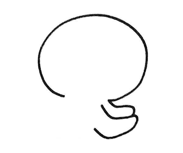 卡通章鱼简笔画步骤图解