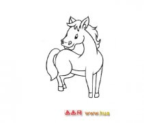 漂亮的马儿（儿童简笔画）