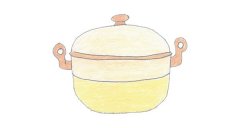 锅的画法简笔画步骤图