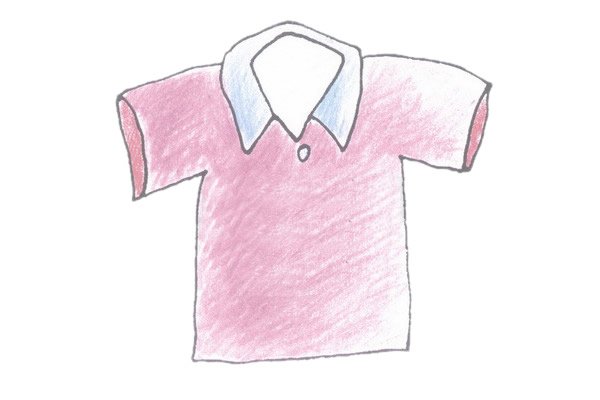 T恤衫简笔画图片