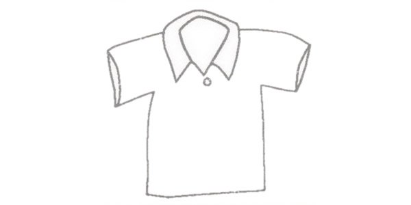 T恤衫简笔画图片