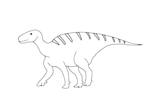 禽龙简笔画图片大全作品三