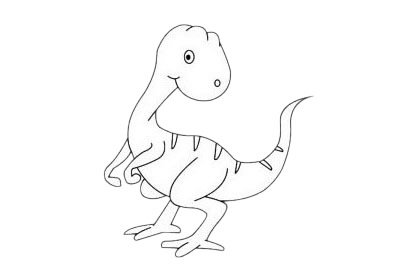 禽龙简笔画图片大全作品二