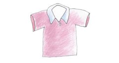 T恤衫简笔画的画法步骤图