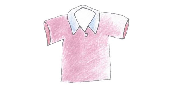 T恤衫简笔画完成图