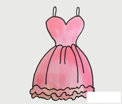公主裙怎么画简单漂亮 公主裙简笔画图片