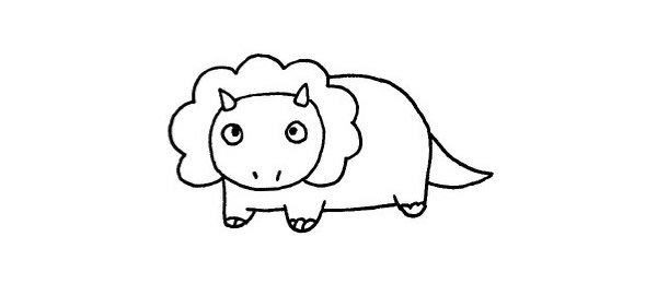 恐龙简笔画图片