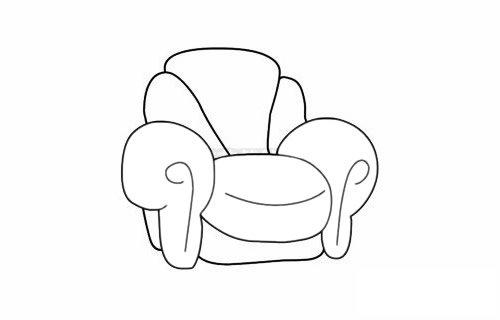 沙发简笔画图片