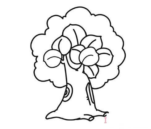 儿童简笔画大树的画法步骤简单好看