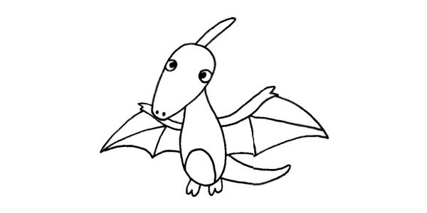 恐龙简笔画图片