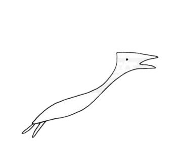 翼龙简笔画图片