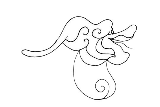 貔貅简笔画图片大全作品五