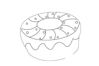 甜品简笔画图片