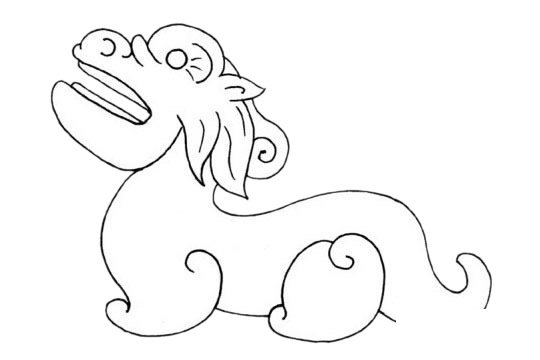 貔貅简笔画图片大全作品四