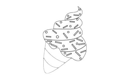 甜品简笔画图片