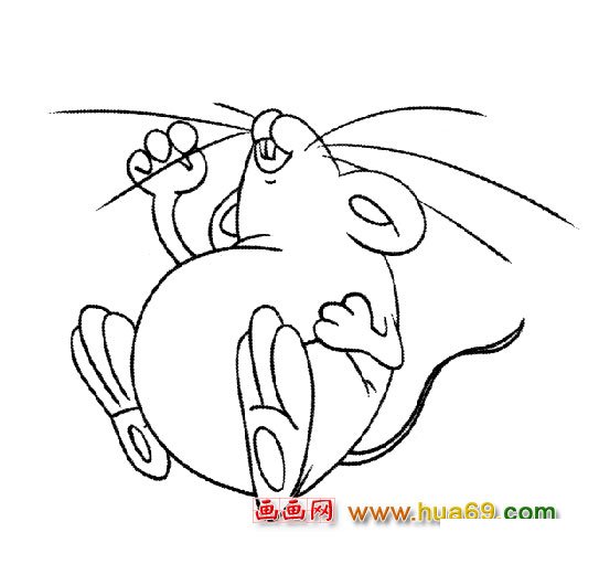 简笔画:老鼠晕了3