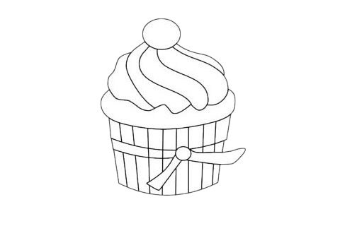 甜品简笔画图片