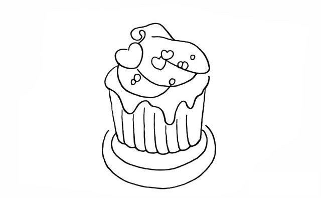 冰激凌简笔画步骤图