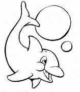 15张海豚简笔画图片