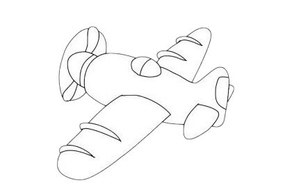 卡通飞机简笔画图片大全作品四