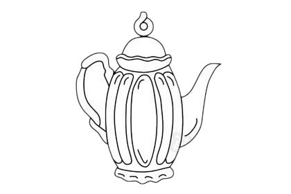 茶壶简笔画图片