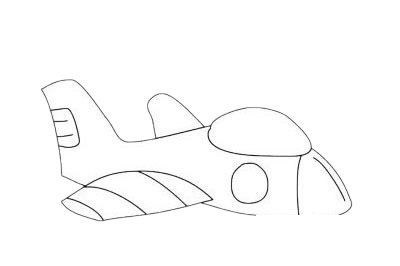 卡通飞机简笔画图片大全作品一