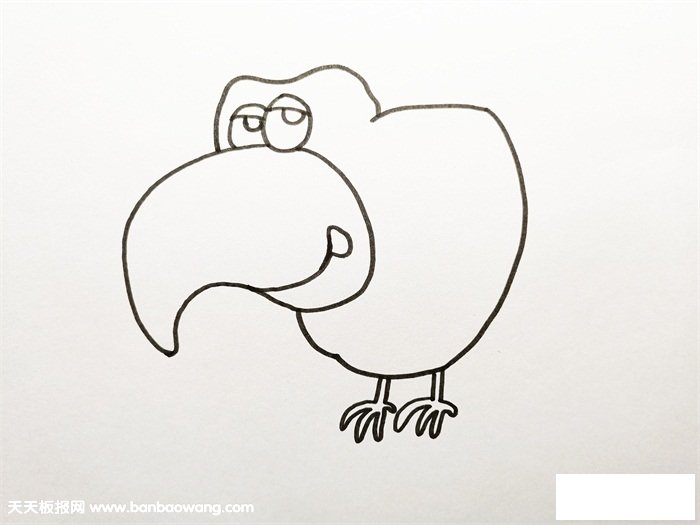 乌鸦怎么画简笔画