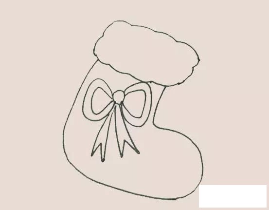 圣诞袜简笔画