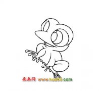 可爱的青蛙(简笔画)3