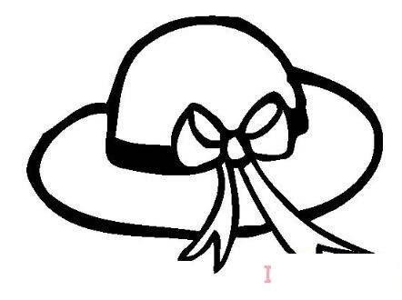 简单漂亮女式帽子怎么画 女帽子简笔画图片