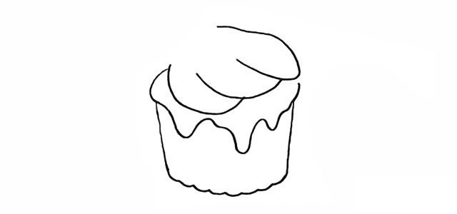 冰激凌简笔画步骤图