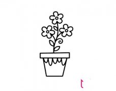 超简单幼儿简笔画图片，盆栽简笔画
