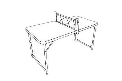 乒乓球桌简笔画图片大全作品一