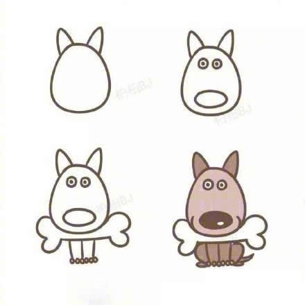 小狗狗简笔画