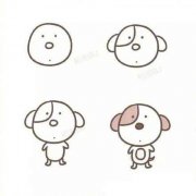 九种小狗狗简笔画图解教程 为孩子们收