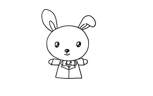 爱吃胡萝卜的小兔子简笔画