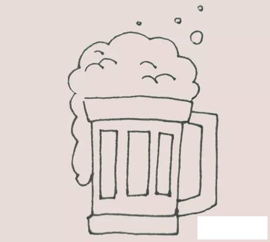 啤酒杯简笔画