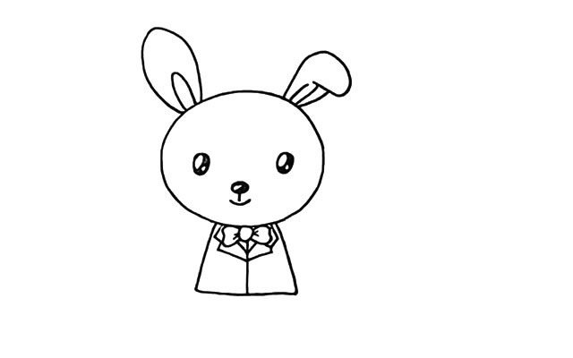 爱吃胡萝卜的小兔子简笔画