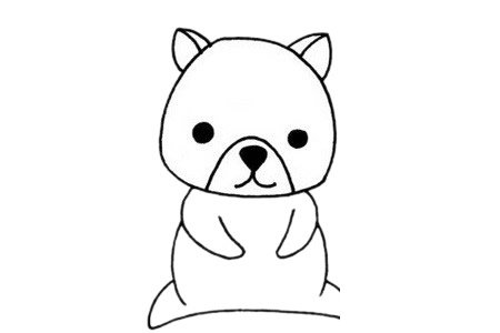 小熊猫简笔画图片