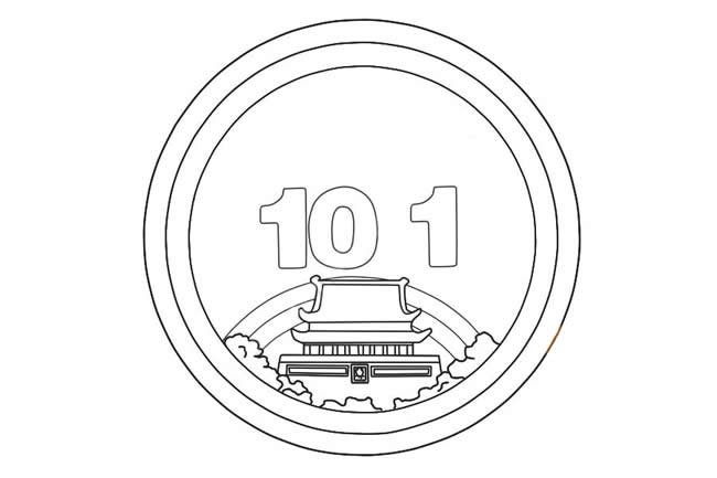 十一国庆节简笔画