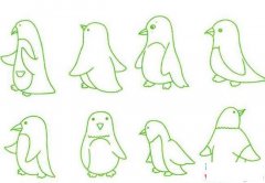 各种企鹅简笔画图片大全