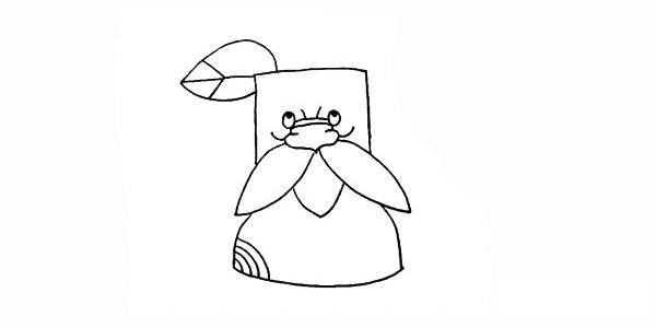 卡通树爷爷简笔画