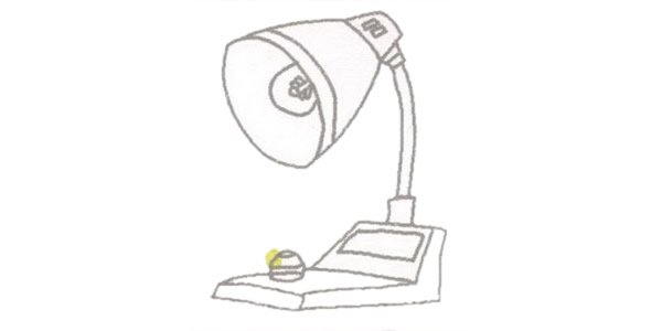 台灯简笔画图片