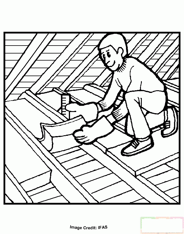 男人在做建筑简笔画