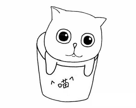 加菲猫简笔画图片