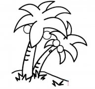 卡通椰子树简笔画怎么画简单好看