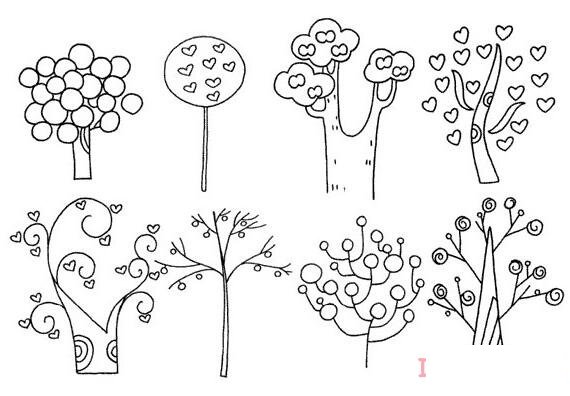 常见果树怎么画好看 带步骤图果树简笔画图片