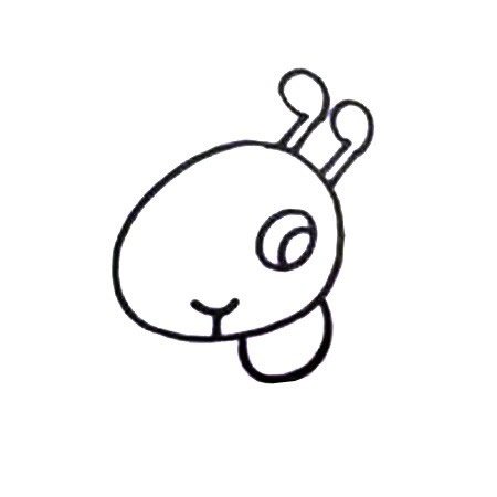 七步画出蚂蚁简笔画彩色图片