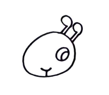 七步画出蚂蚁简笔画彩色图片