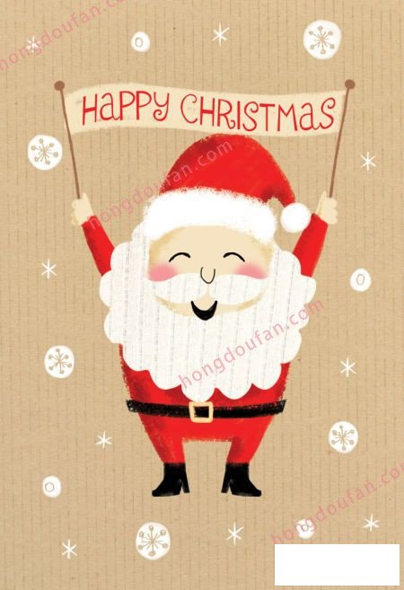 圣诞老人简笔画大全 简笔画 第11张